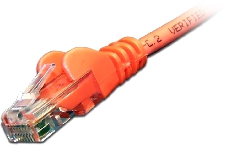 Кабель патч-корд U/UTP 6 кат. 1,5м Lanmaster LAN-PC45/U6-1.5-OR RJ45 - RJ45,  4  пары,  оранжевый, LSZH
