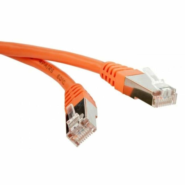 Кабель патч-корд F/UTP 5e кат. 5м. Lanmaster LAN-PC45/S5E-5.0-OR RJ45 - RJ45, 4 пары,  оранжевый,  LSZH