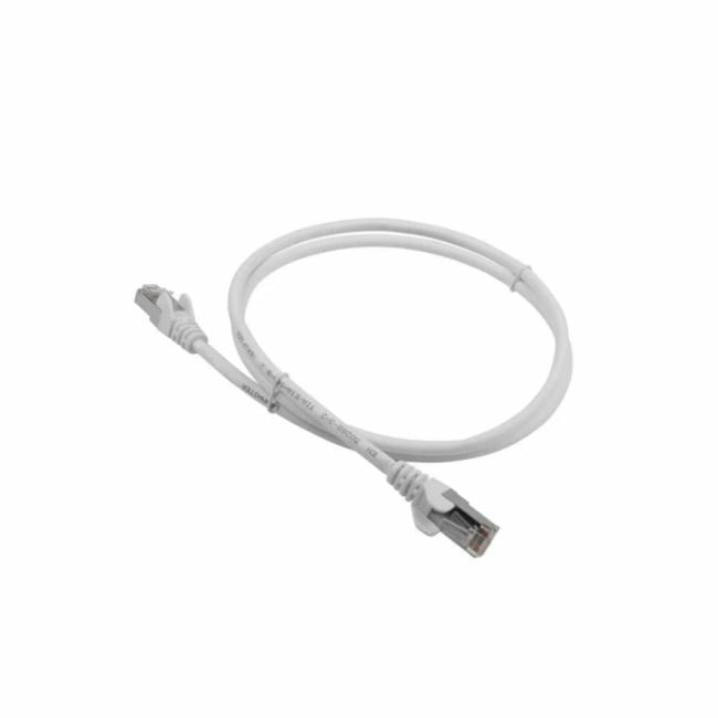 Кабель патч-корд F/UTP 6 кат. 5м. Lanmaster LAN-PC45/S6-5.0-WH RJ45 - RJ45,  4  пары,  белый, LSZH