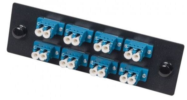 Панель Lanmaster LAN-APM-8xSC/APC адаптерная для кроссов LAN-FOBM с 8  симплексными адаптерами SC/APC