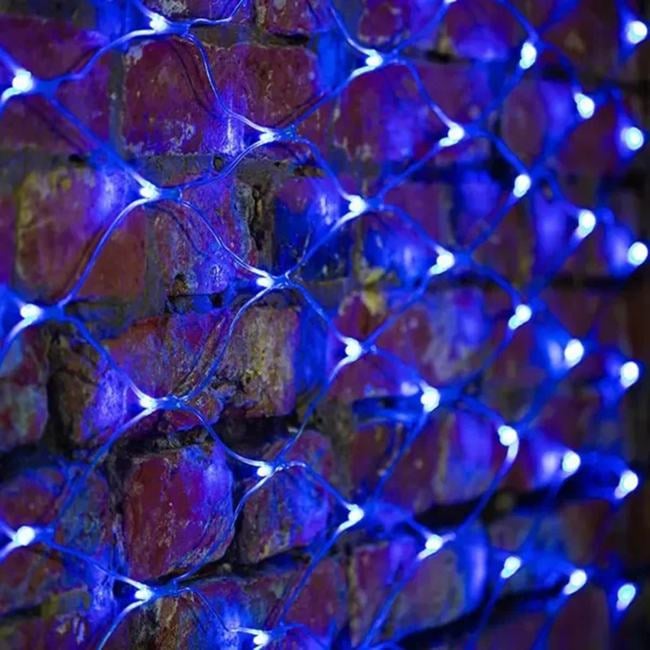 215-043 Гирлянда Сеть 2х1,5м 288  LED СИНИЙ IP65
