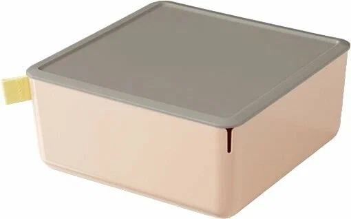 Короб для хранения Deli XDM11pink 1отд. 212x212x93.5мм розовый/серый пластик