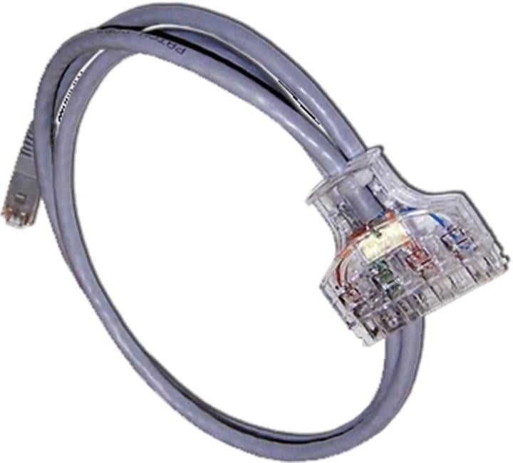 Кабель патч-корд Lanmaster LAN-45-P4-1.5m 110 тип - RJ45, 4  пары,  UTP,  1.5 м
