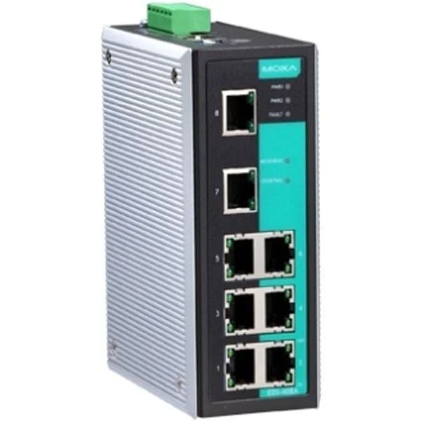 EDS-408A-T, Коммутатор 8 x 10/100BaseTX с базовыми функциями управления, с расширенным диапазоном температур, MOXA