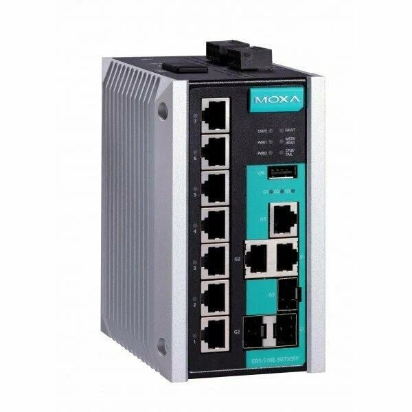 MOXA Коммутатор EDS-510E-3GTXSFP-T