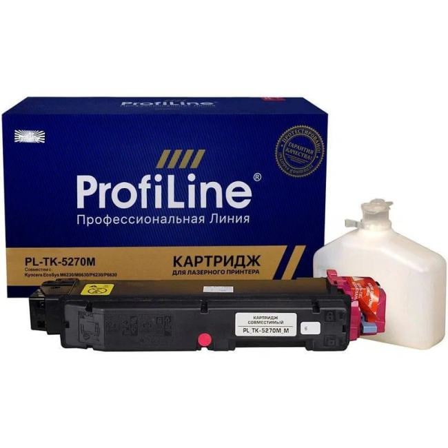Тонер-картридж ProfiLine PL-TK-5270M для Kyocera EcoSys M6230/M6630/P6230/P6630 с бункером magenta  6000  копий