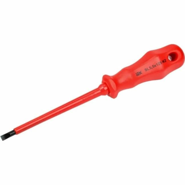 Отвертка IEK A2L3-SC30-K2-SL-55-125 диэлектрическая шлицевая SL5.5х125 K2 1000В ARMA2L 3