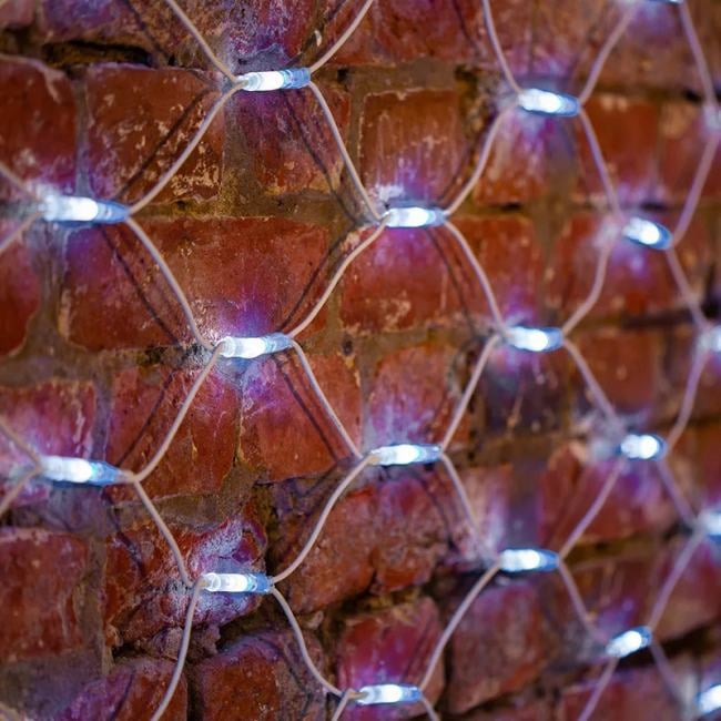 217-145 Гирлянда Сеть 2x3м 432 LED БЕЛЫЙ  белый каучук IP67