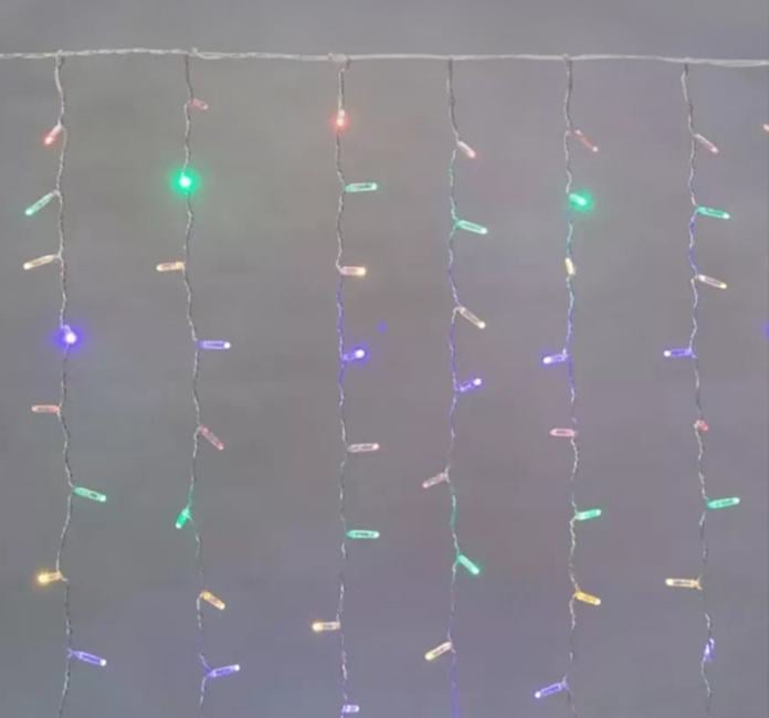 235-159-6 Гирлянда Занавес 2х3м 448 LED МУЛЬТИКОЛОР  IP65 нужен блок  303-500-1  NEON-NIGHT