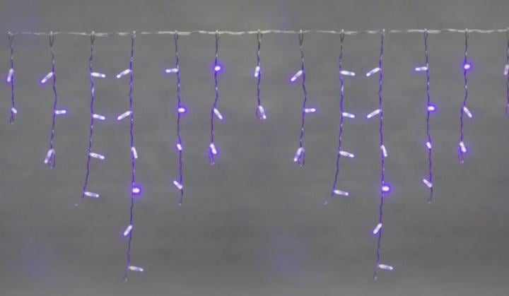255-143 Гирлянда Бахрома (Айсикл) 4,8х0,6м 176 LED СИНИЙ  IP65 нужен блок  303-500-1  NEON-NIGHT