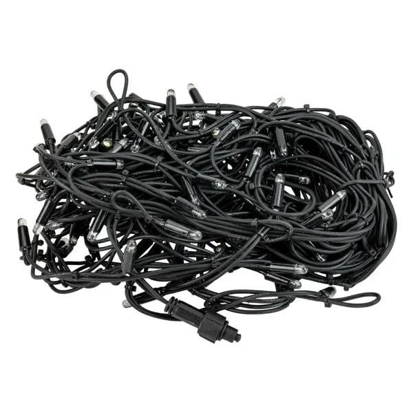 255-225 Гирлянда Бахрома (Айсикл) 4,0х0,6м 128 LED БЕЛЫЙ черный каучук 3,3мм IP67 нужен  блок 315-000 NEON-NIGHT