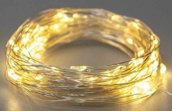 303-256 Гирлянда Роса 10м, 100LED, , IP44, на батарейках 3хАА, с пультом 8  режимов  NEON-NIGHT