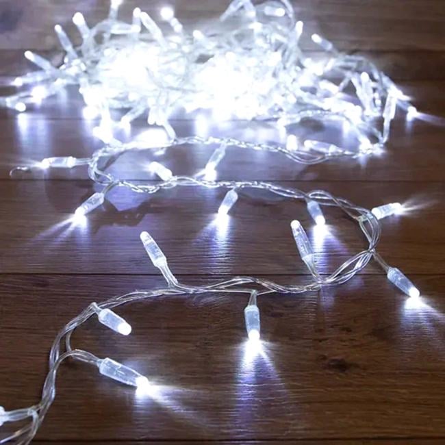 303-635 Гирлянда Кластер 10м 200 LED БЕЛЫЙ  IP65 нужен  блок 303-500-1 NEON-NIGHT