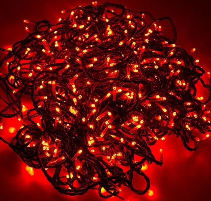 Гирлянда Neon-night LED ClipLight 24V, 3 нити по 20 м, свечение с динамикой, цвет диодов красный