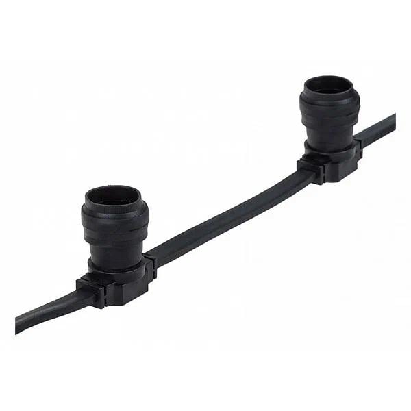 331-211 Гирлянда Belt-Light 2 жилы, 100м, шаг 20см, 500 патронов E27,  IP65,  черный  провод NEON-NIGHT