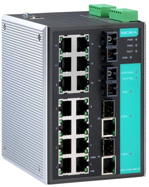 MOXA  Коммутатор  EDS-518A-MM-SC