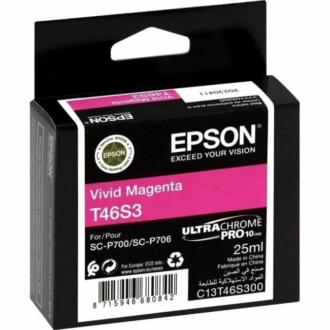 C13T46S30N Картридж EPSON T46S пурпурный  для SC-P700 (C13T46S300/C13T46S30N)