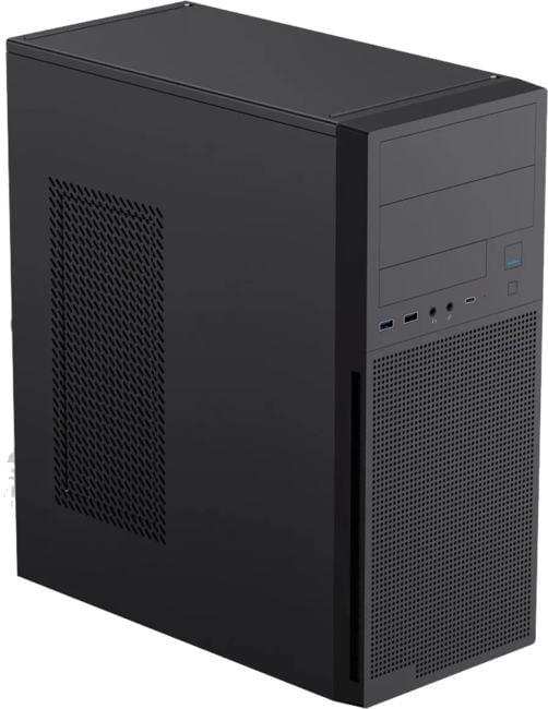 Zircon, ZN-216-500W (Midi Tower, Черный, БП 500Вт., 1*USB3.0, 1*USB2.0,1*USB Type-C, Audio)
