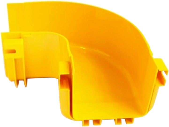 Угол Lanmaster LAN-OT240-HC90/NC 90° оптического лотка 240мм, монтаж  без соединителей, желтый