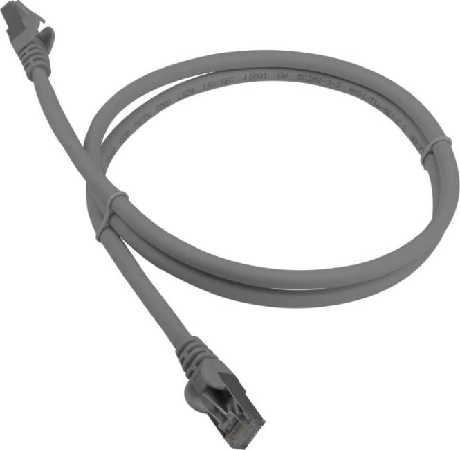 LAN6-S45-45-1.0-GY Шнур коммутационный Lanmaster кат. 6 экр. FTP RJ45/RJ45 d 62 1м PVC серый