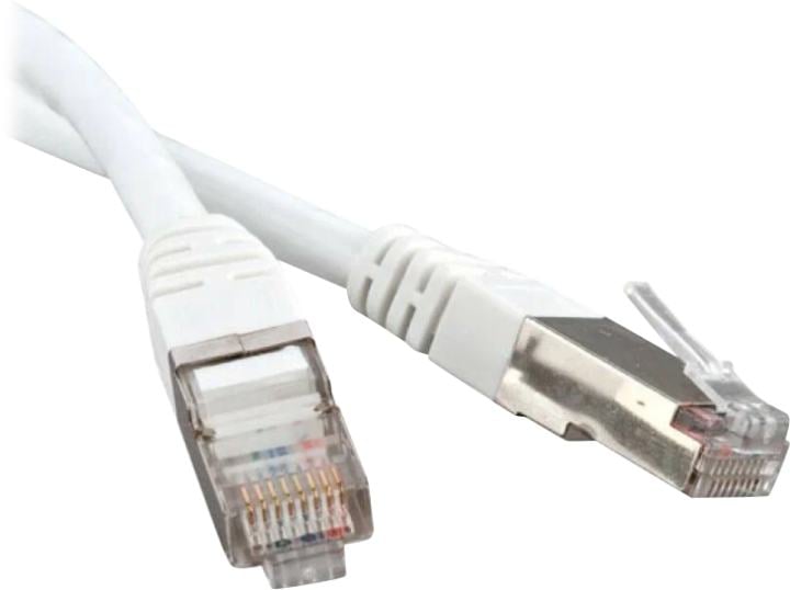 Кабель патч-корд F/UTP 6 кат. 3м Lanmaster LAN-PC45/S6-3.0-WH RJ45 - RJ45, 4  пары, белый, LSZH