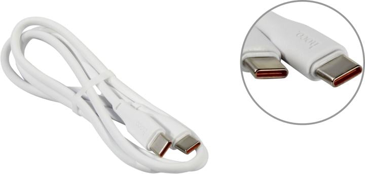 Hoco X93 White <790699>  Кабель USB-C-->USB-C 1м