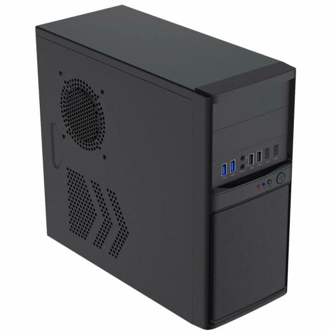 Корпус ZIRCON, S6012-500W-2U3C (Midi Tower, Черн., БП500Вт., 2*USB3.0, 2*USB TypeC, 2*USB 2.0)