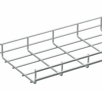 LAN-MT100x200-3.8EZ Проволочный лоток Lanmaster Ø проволки мм: 38 200х100х3000 (ШхВхД) нерж. сталь покрытие: гальваническое цинкование
