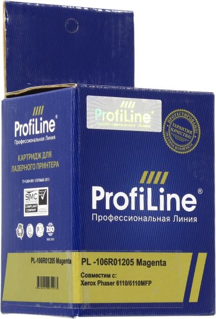 Картридж лазерный ProfiLine PL-106R01205 для принтеров Rank Xerox Phaser 6110/6110MFP Magenta 1000 копий