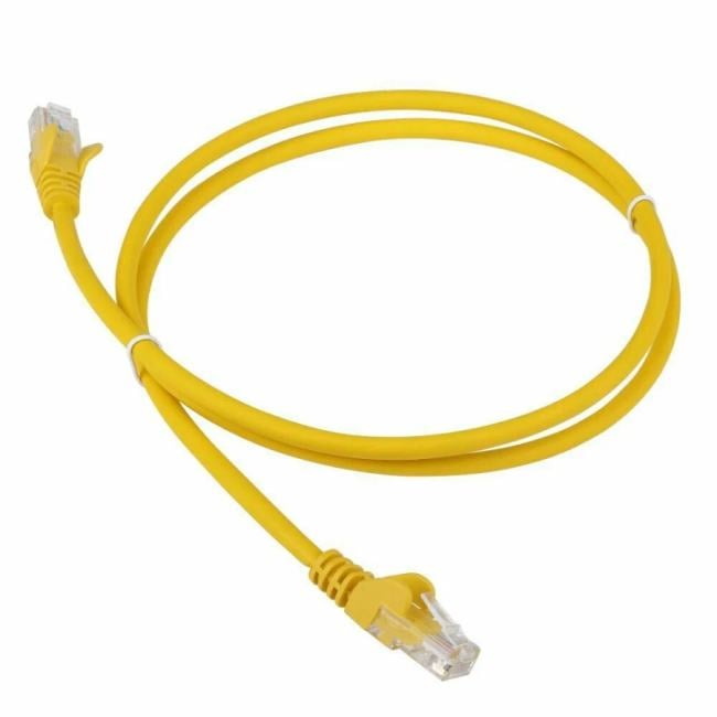 Кабель патч-корд F/UTP 5e кат. 15м. Lanmaster  LAN-PC45/S5E-15-YL LSZH, желтый