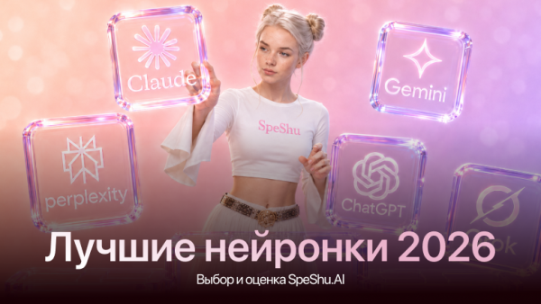 Топ-5 лучших нейросетей 2026 года: полный список на любой случай в SpeShu.AI