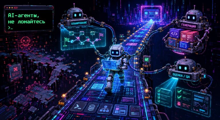 [Перевод] Почему AI-агенты ломаются на длинных задачах — и как обвязка помогает им дописывать приложения