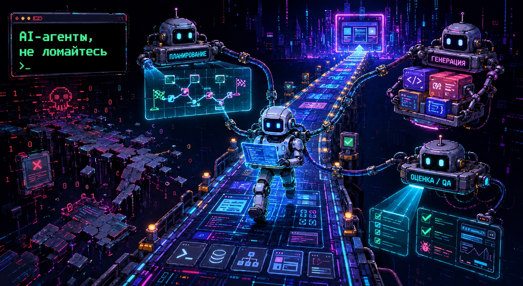 [Перевод] Почему AI-агенты ломаются на длинных задачах — и как обвязка помогает им дописывать приложения