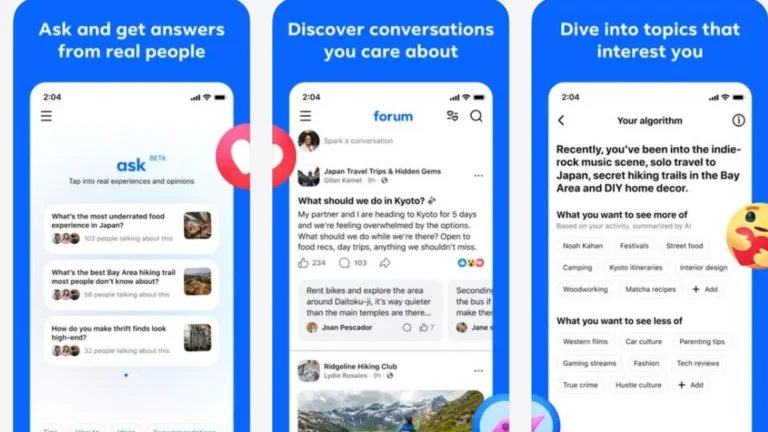 Forum: новые группы Facebook в одном приложении от Meta