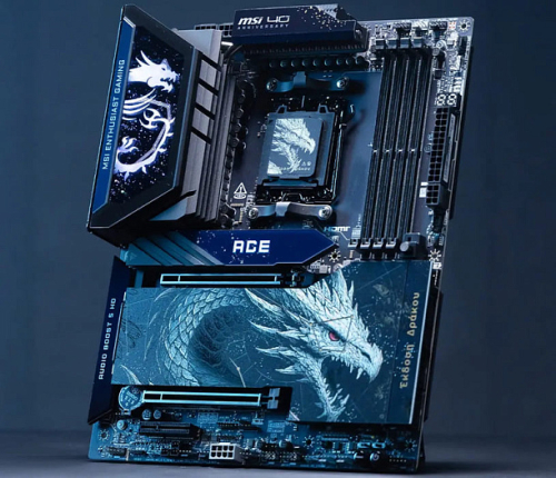 MSI тизерит материнскую плату MEG X870E ACE MAX в новом дизайне Draco Epic 1 MSI тизерит материнскую плату MEG X870E ACE MAX в новом дизайне Draco Epic