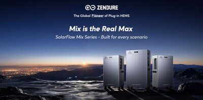 Zendure представляет в Европе серию SolarFlow Mix по — три системы домашнего накопления энергии на одной платформе 1 Zendure представляет в Европе серию SolarFlow Mix по — три системы домашнего накопления энергии на одной платформе