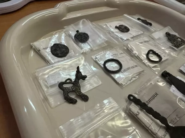 В Великом Новгороде подвели итоги крупнейшей за 70 лет археологической экспедиции 5 Анатомическая модель зубов в контейнере на столе в лаборатории зубного техника.