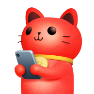 Кот с телефоном