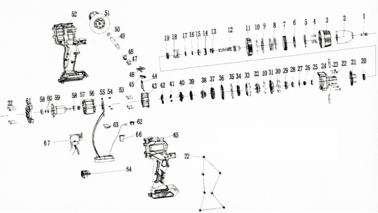 Схема деталировка DCK KDJZ03-13