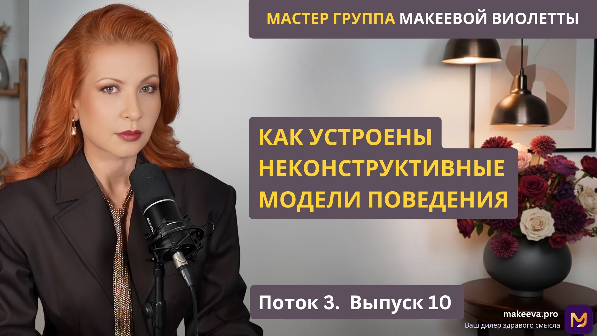 Мастер Группа Макеевой Виолетты. Как устроены неконструктивные модели поведения. Поток 3. Выпуск 10.