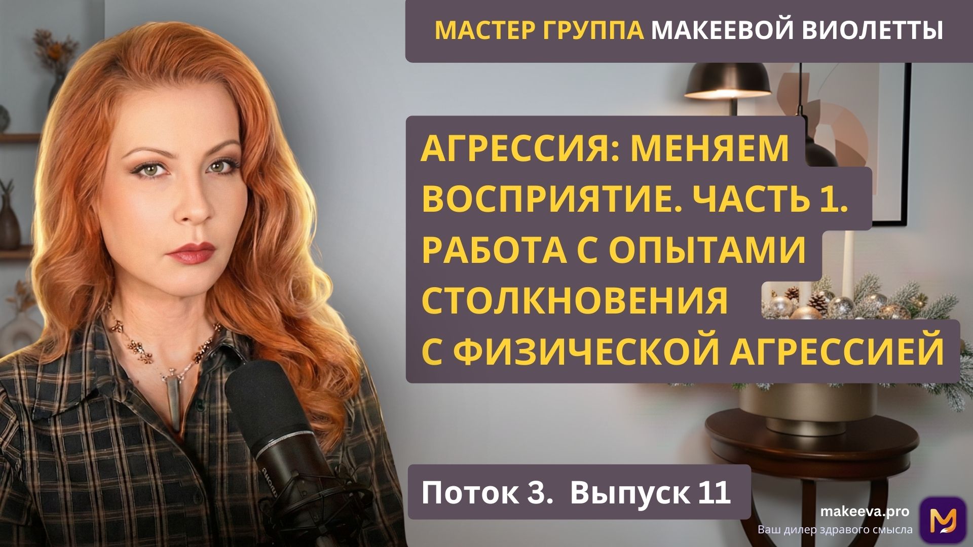 Мастер Группа Макеевой Виолетты. Агрессия: меняем восприятие. Часть первая. Работа с опытами столкновения с физической агрессией. Поток 3. Выпуск 11.