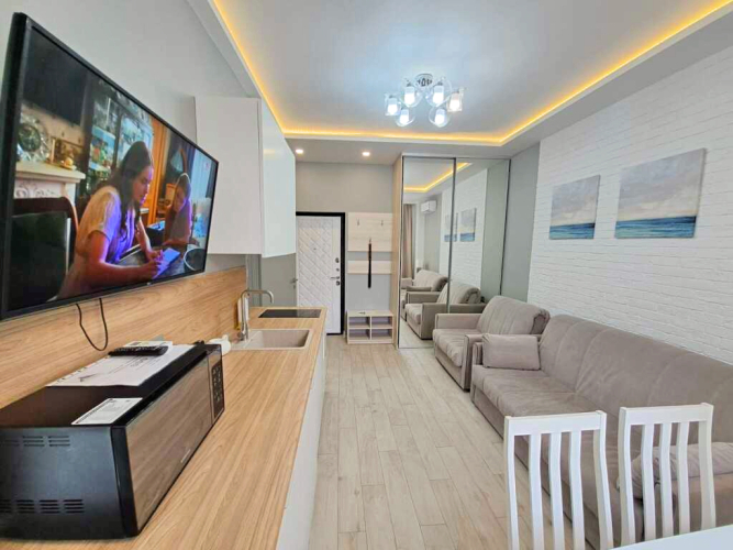 Апартаменты Уютная 2х Комнатная Квартира Green Studio 2 у Моря, фото 37