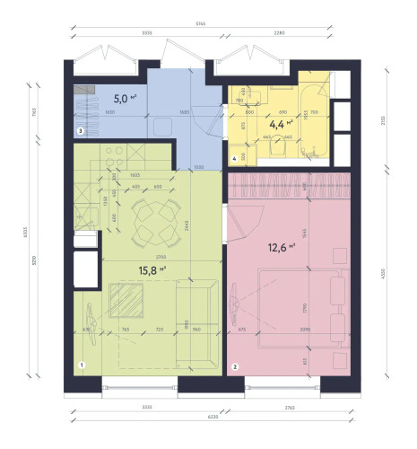Апартаменты #1 Duplex for 2+2 by Lo Apartments, фото 29
