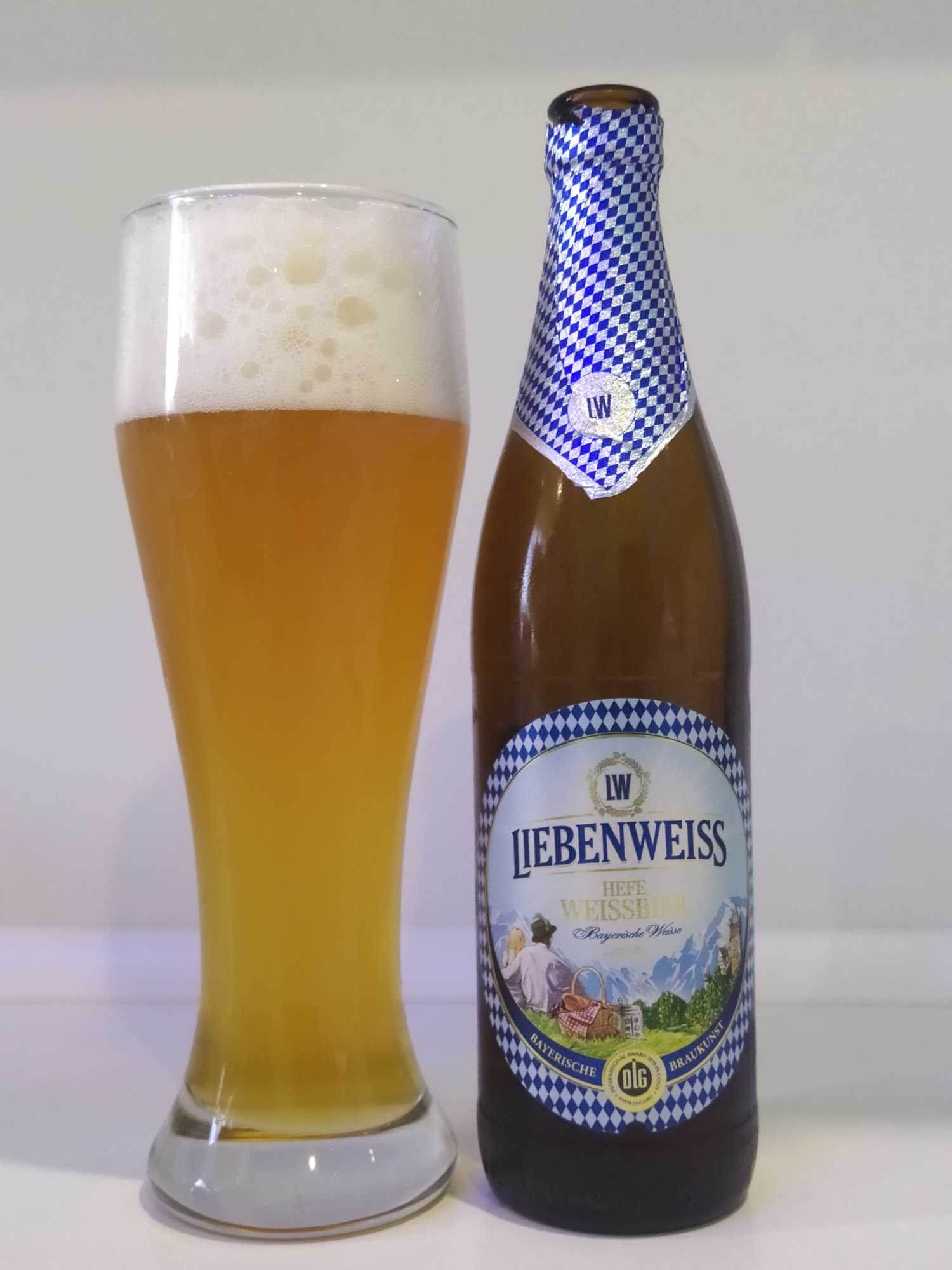 Отзыв на Пиво светлое пшеничное Liebenweiss Hefe-Weissbier, 0.5л., 5.1.