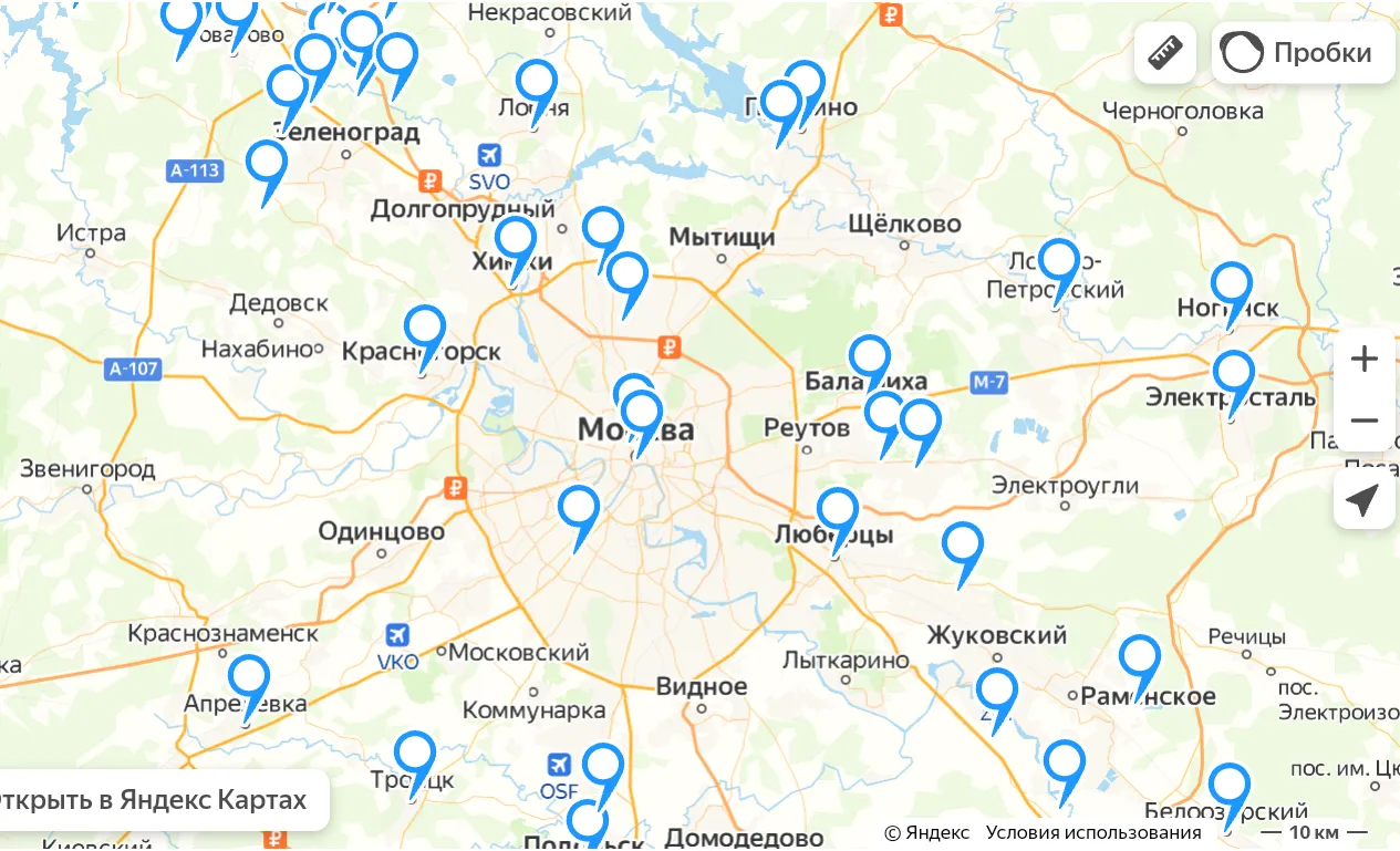 Карта осадков климовск