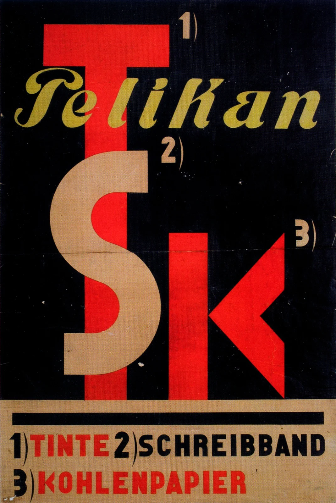 Эль Лисицкий. Плакат Pelikan