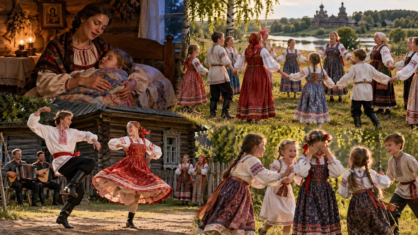 Колыбельная, хороводная, плясовая и игровая народная традиция
