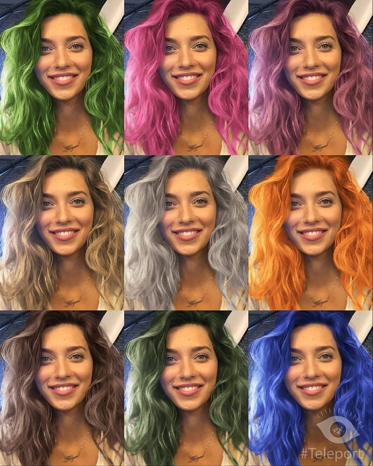 При разном освещении разный цвет волос
