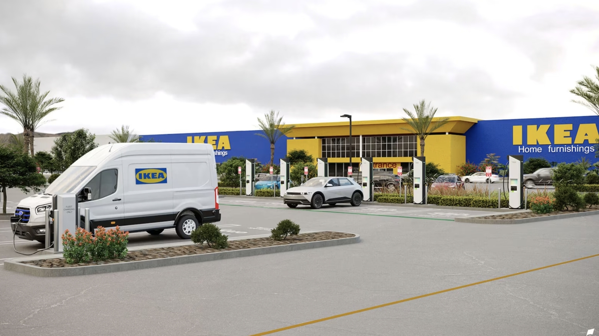 IKEA установит в американских магазинах станции зарядки электромобилей          