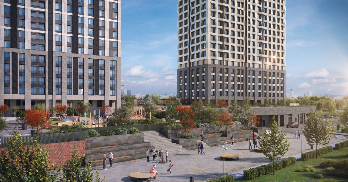 EVER меняет городскую среду: в квартале ведется благоустройство общедоступной территории